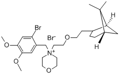 4-[(2-Bromo-4,5-dimethoxyphenyl)methyl]-4-[2-[2-(7,7-dimethyl-2-bicyclo[3.1.1]heptanyl)ethoxy]ethyl]morpholin-4-ium bromide(53251-94-8)